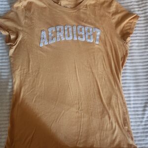 Aeropostale Orange Short Sleeve Tee